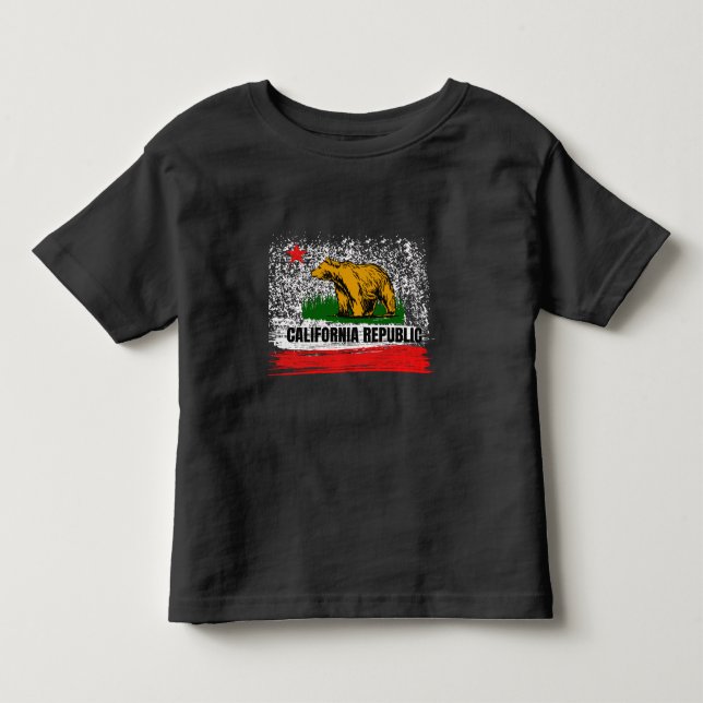 Camiseta De Bebé Bandera cali de la república de California Cencal  (Anverso)