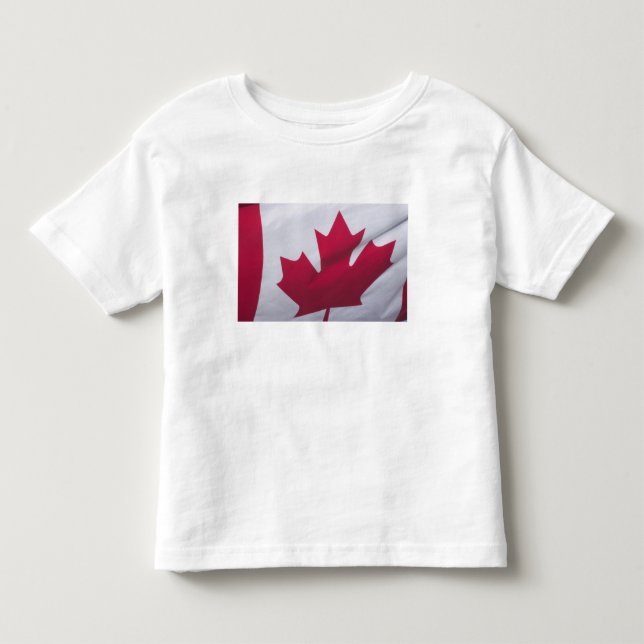Camiseta De Bebé Bandera canadiense. (Anverso)