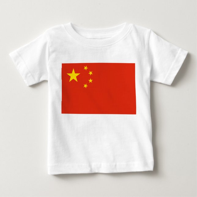 Camiseta De Bebé Bandera china (China) (Anverso)