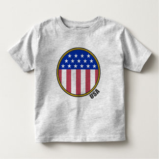 Camiseta De Bebé Bandera circular de Estados Unidos
