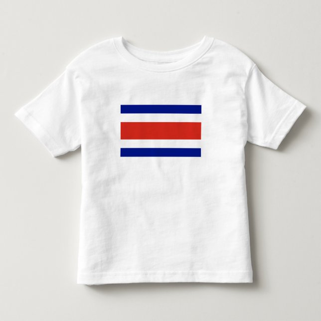 Camiseta De Bebé Bandera Civil de Costa Rica (Anverso)