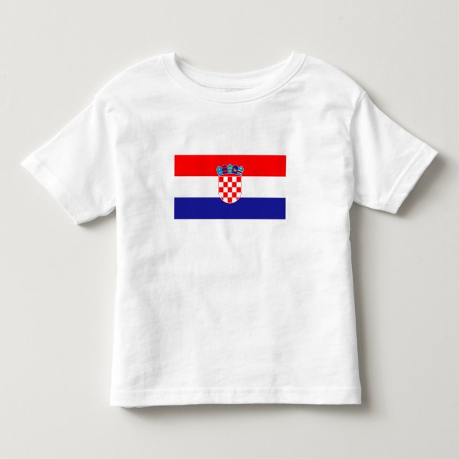 Camiseta De Bebé Bandera croata (Anverso)