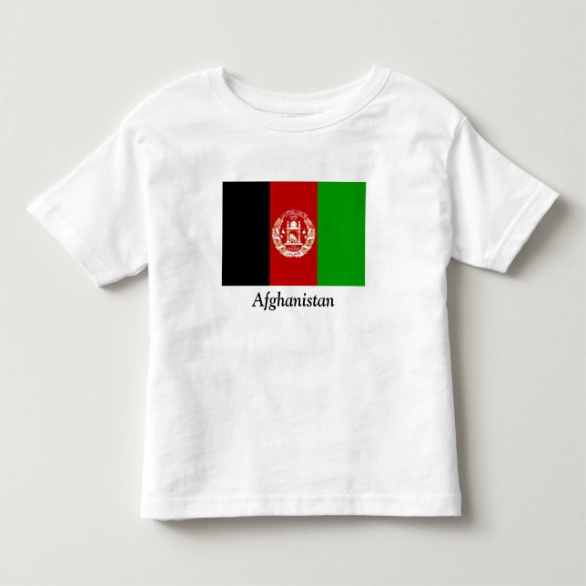 Camiseta De Bebé Bandera de Afganistán (Anverso)
