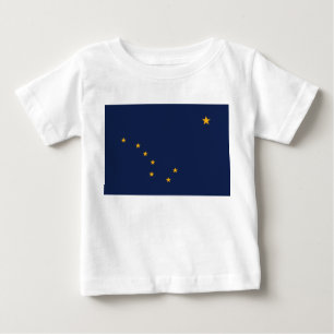 Camiseta De Bebé Bandera de Alaska