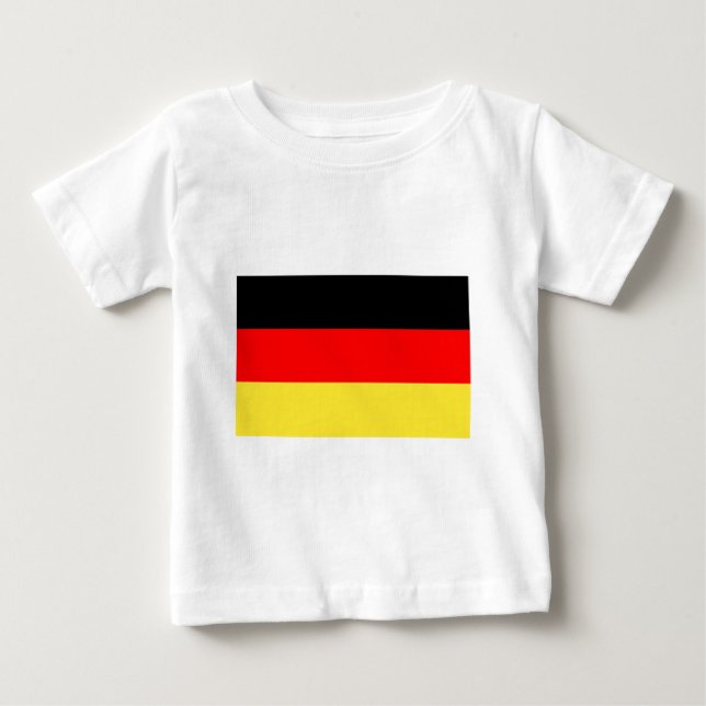 Camiseta De Bebé Bandera de Alemania (Anverso)