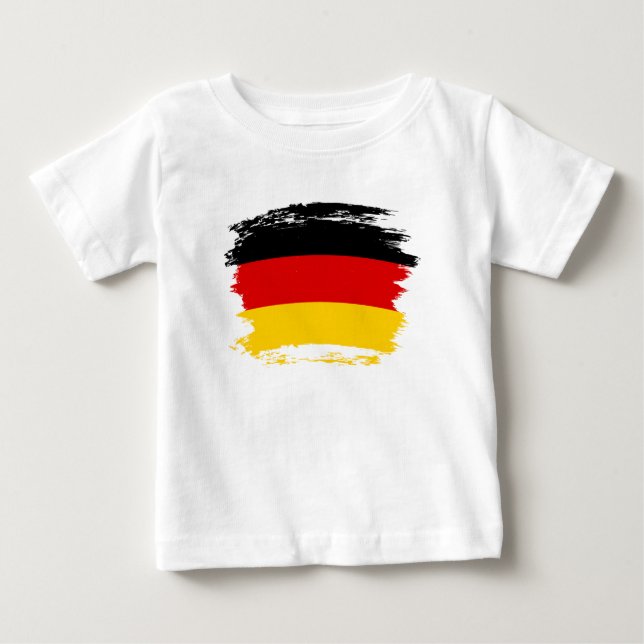 Camiseta De Bebé Bandera de Alemania (Anverso)