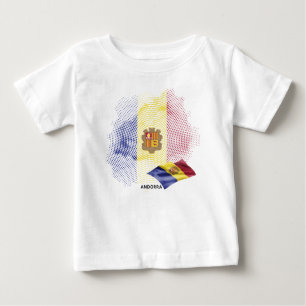 Camiseta De Bebé bandera de Andorra