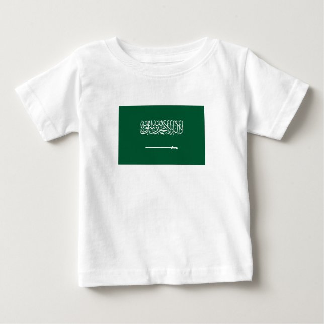 Camiseta De Bebé Bandera de Arabia Saudita (Anverso)