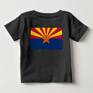 Camiseta De Bebé Bandera de Arizona: Estrella Creadora de Sol, El E