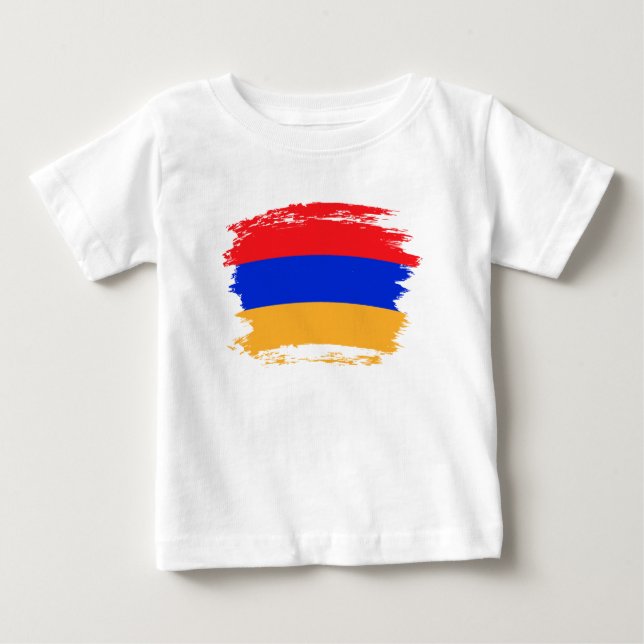 Camiseta De Bebé Bandera de Armenia (Anverso)
