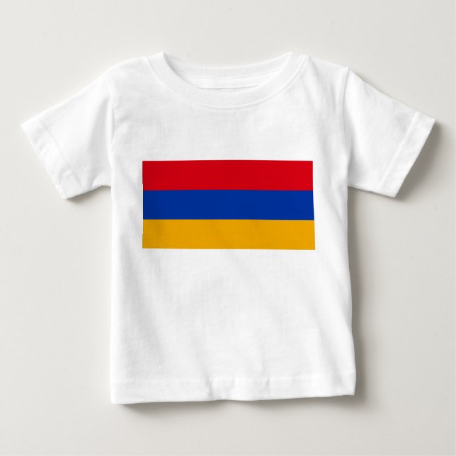 Camiseta De Bebé Bandera de Armenia (Anverso)