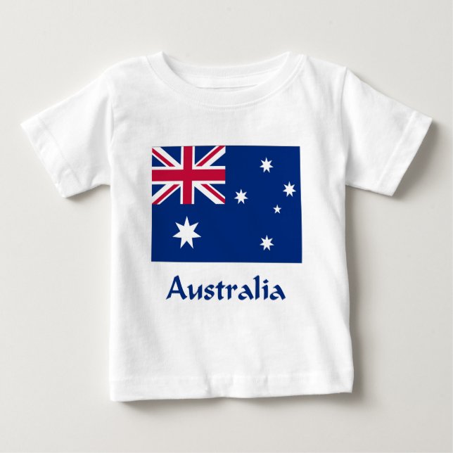 Camiseta De Bebé Bandera de Australia (Anverso)