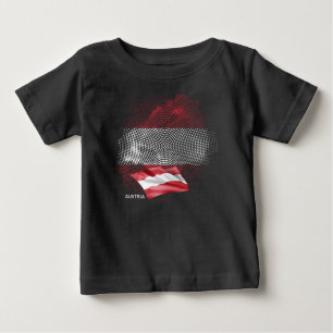 Camiseta De Bebé bandera de Austria