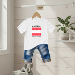 Camiseta De Bebé Bandera de Austria
