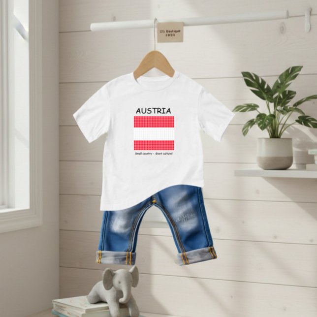Camiseta De Bebé Bandera de Austria (Subido por el creador)