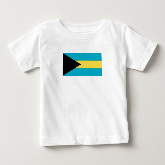 Camiseta De Bebé Bandera de Bahamas (Anverso)