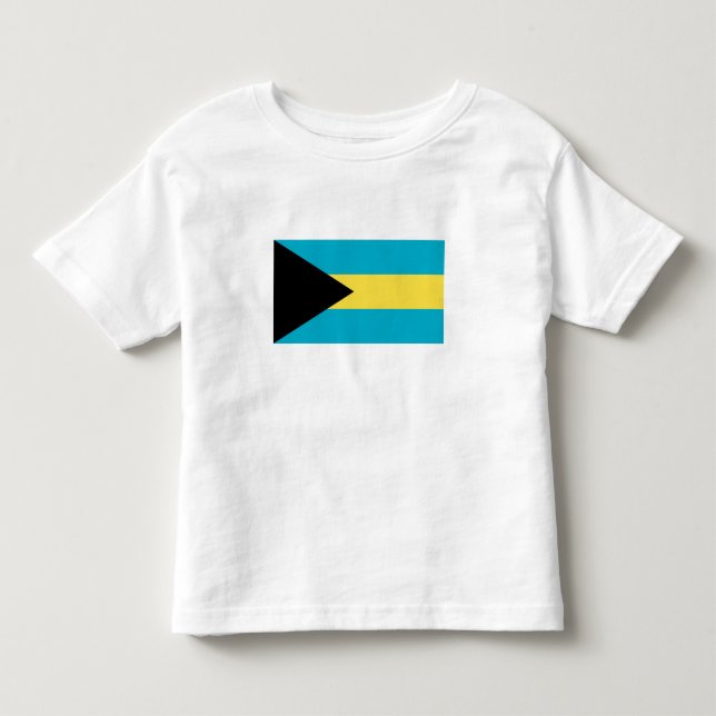 Camiseta De Bebé Bandera de Bahamas (Anverso)