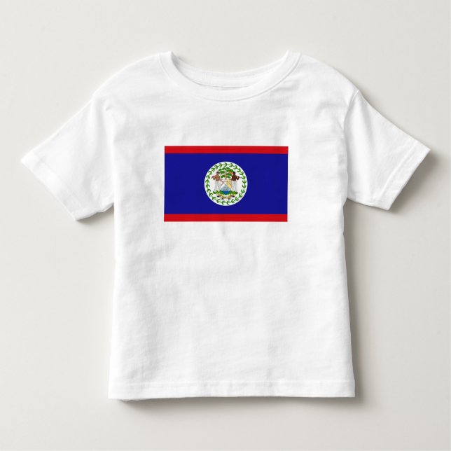 Camiseta De Bebé Bandera de Belice (Anverso)