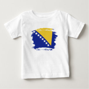 Camiseta De Bebé Bandera de Bosnia y Herzegovina
