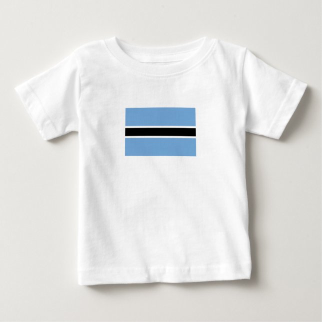 Camiseta De Bebé Bandera de Botsuana Patriótica (Anverso)
