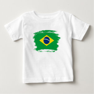 Camiseta De Bebé Bandera de Brasil