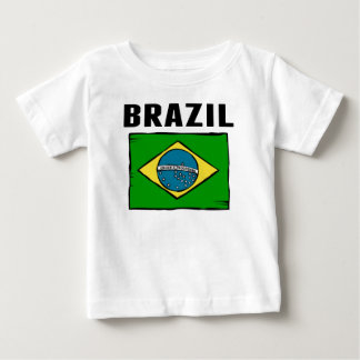 Camiseta De Bebé Bandera de Brasil