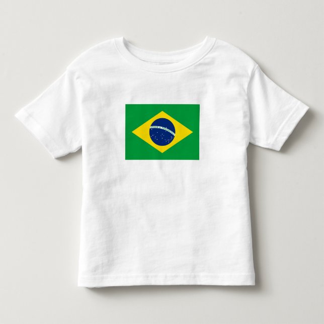 Camiseta De Bebé Bandera de Brasil Patriótica (Anverso)