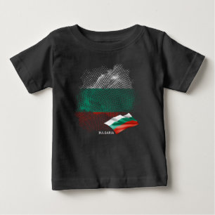 Camiseta De Bebé bandera de Bulgaria