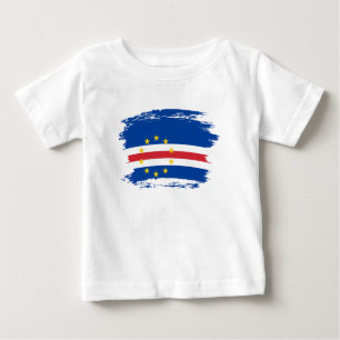 Camiseta De Bebé Bandera de Cabo Verde