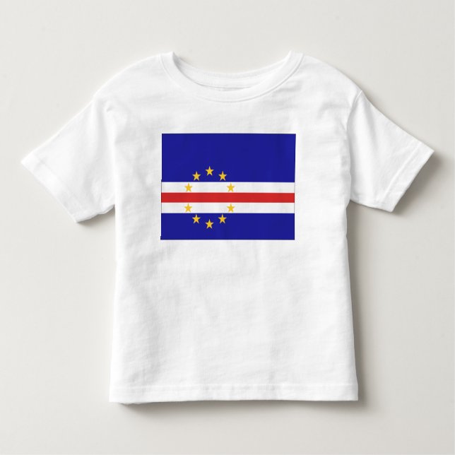 Camiseta De Bebé Bandera de Cabo Verde (Anverso)