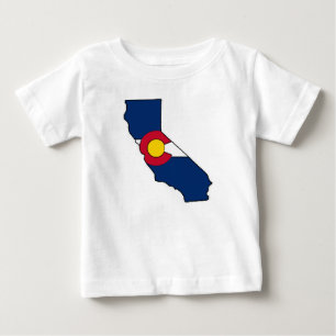 Camiseta De Bebé Bandera de California Colorado