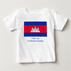 Camiseta De Bebé Bandera de Camboya
