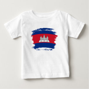 Camiseta De Bebé Bandera de Camboya