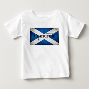 Camiseta De Bebé bandera de cameron grunge