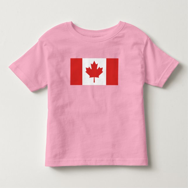 Camiseta De Bebé Bandera de Canadá (Anverso)