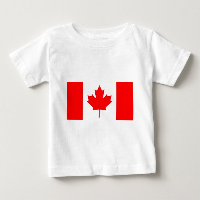 Camiseta De Bebé Bandera de Canadá (Anverso)