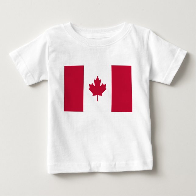 Camiseta De Bebé Bandera de Canadá (Anverso)