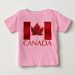 Camiseta De Bebé Bandera de Canadá: Bebés de Canadá, recuerdos para