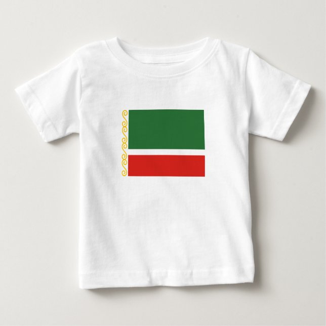 Camiseta De Bebé Bandera de Chechenia (Anverso)