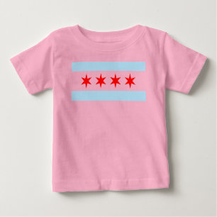 Camiseta De Bebé Bandera de Chicago