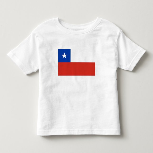 Camiseta De Bebé Bandera de Chile (Anverso)