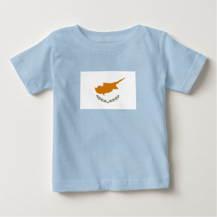 Camiseta De Bebé Bandera de Chipre