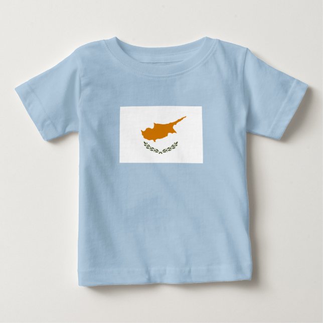 Camiseta De Bebé Bandera de Chipre (Anverso)