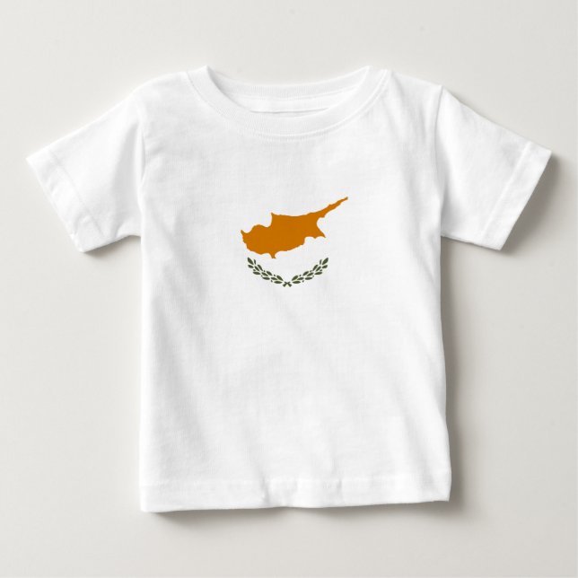 Camiseta De Bebé Bandera de Chipre (Anverso)