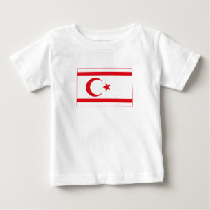 Camiseta De Bebé Bandera de Chipre del Norte