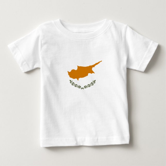 Camiseta De Bebé Bandera de Chipre (grecochipriota) (Anverso)