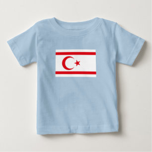 Camiseta De Bebé Bandera de Chipre Septentrional