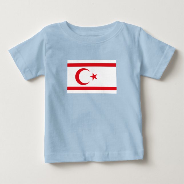 Camiseta De Bebé Bandera de Chipre Septentrional (Anverso)