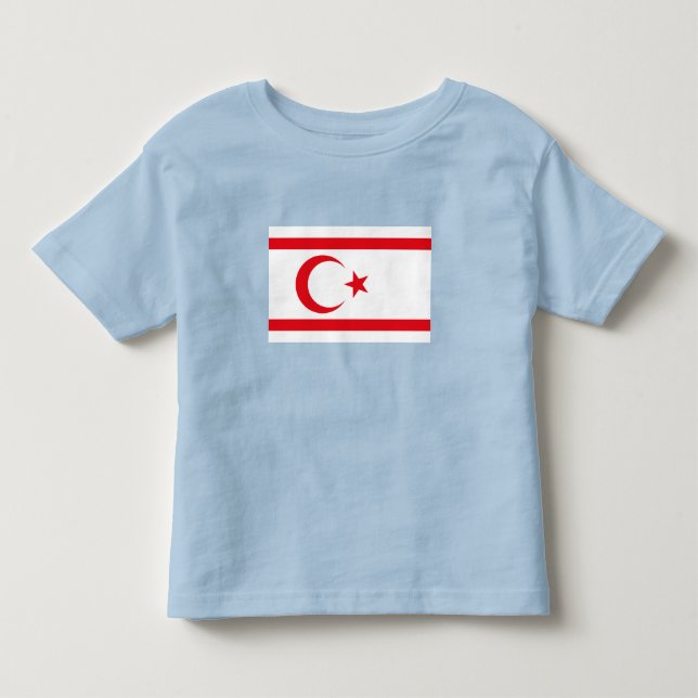 Camiseta De Bebé Bandera de Chipre Septentrional (Anverso)