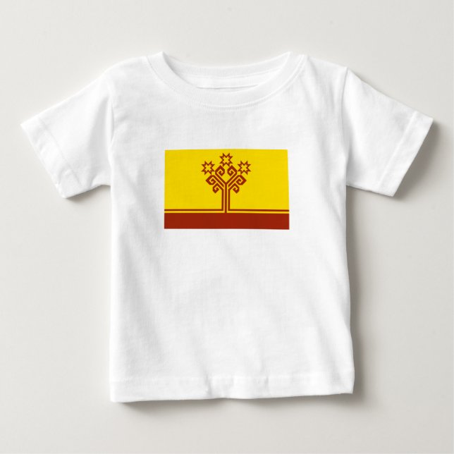 Camiseta De Bebé Bandera de Chuvashia (Anverso)